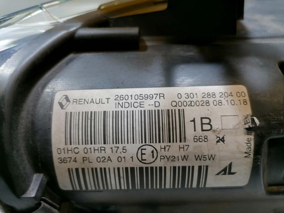 Renault Megane 3 original Scheinwerfer vorn rechts Halogen 2. Facelift ab 2014 Bj.2015